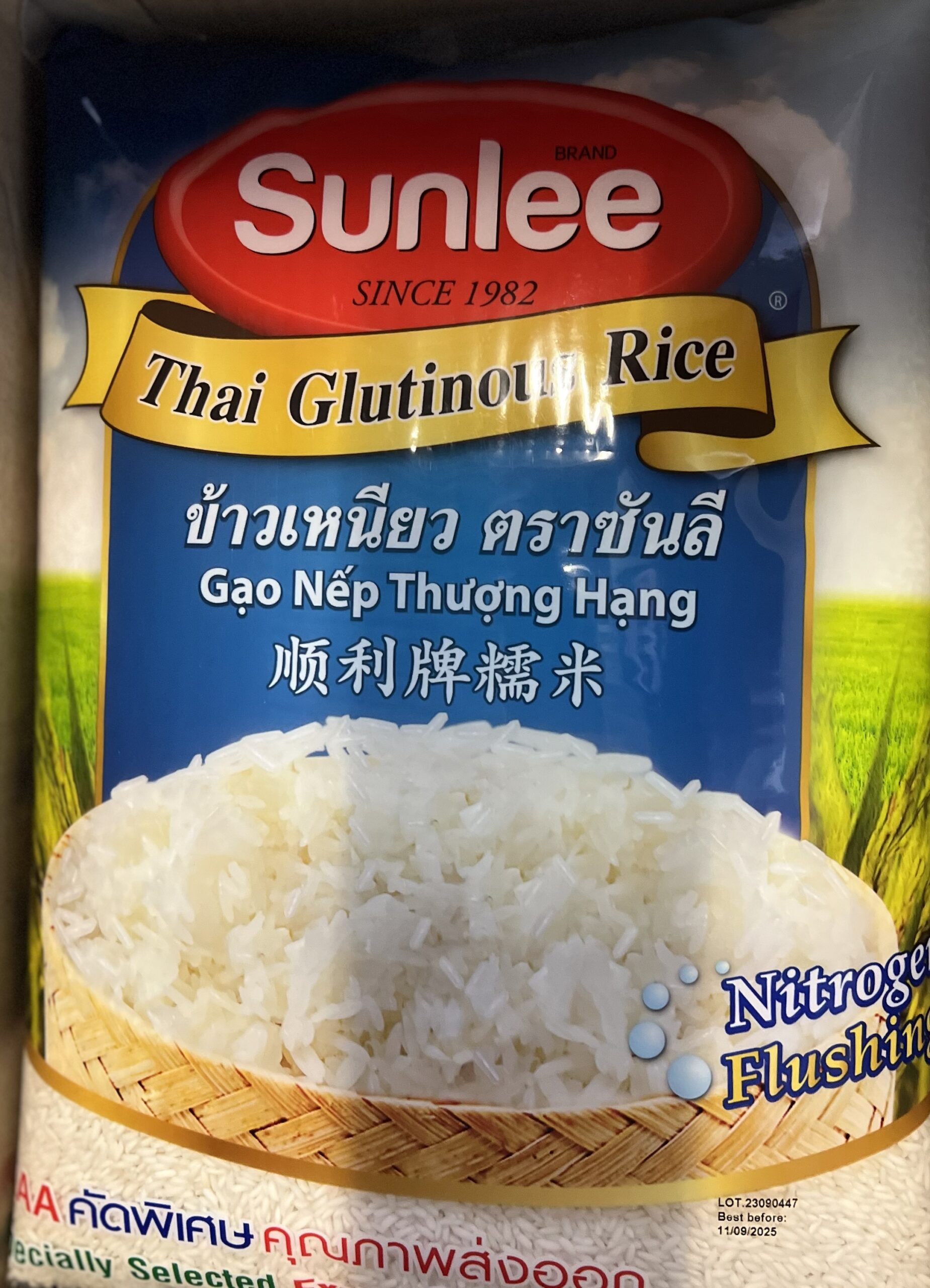 Gao Huong Lai Thai Jasmine Rice Sunlee 2024 Gao €38bao 55 Phụ Thu